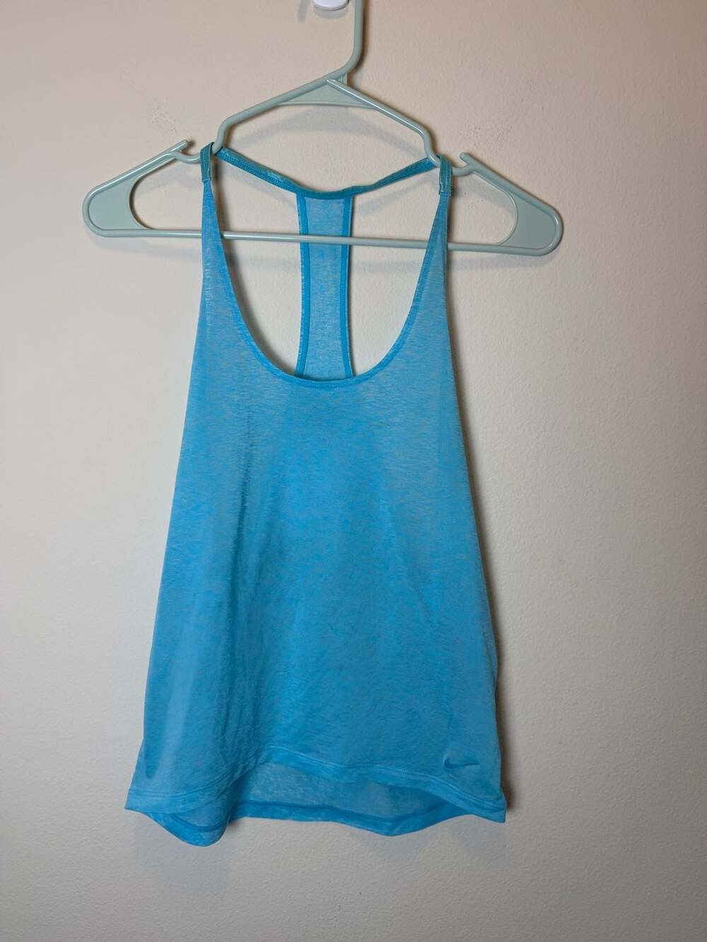 Nike Dri-Fit Tank Top Size S Blue Athletic Workout Shirt